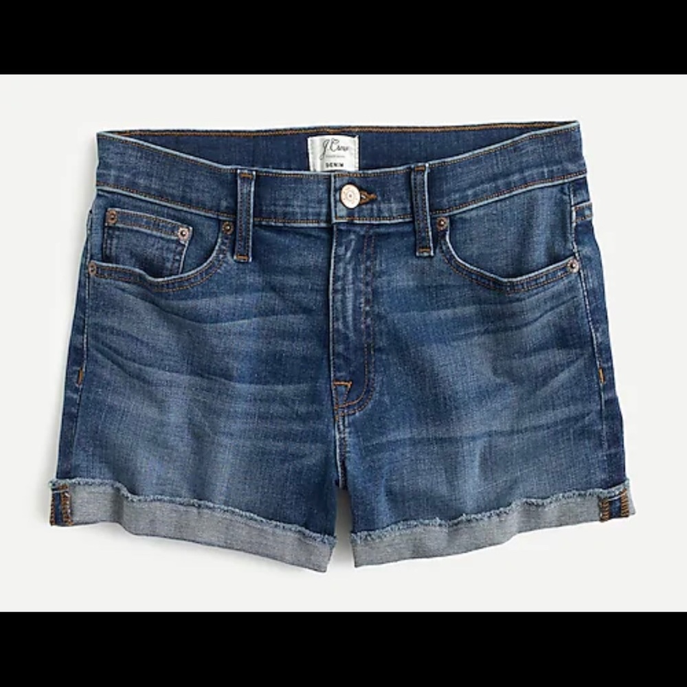 Never worn JCrew High Rise Denim Shorts Size 30